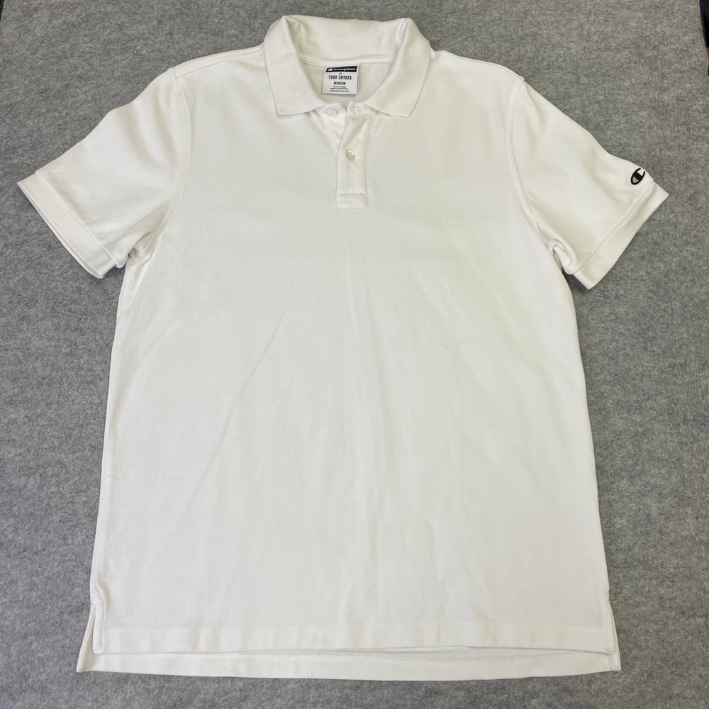 Todd Snyder x Champion White Pique Cotton Polo Shirt M Classic Preppy